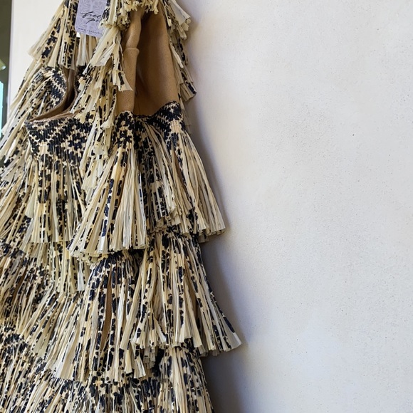 Free People Soleil Raffia Hobo Shoulder Bag NWT - Picture 6 of 8